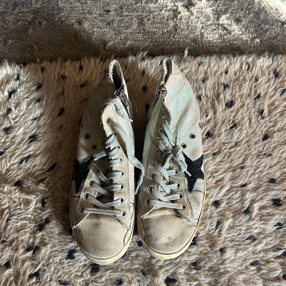Golden Goose Sneakers with Black Star - francy